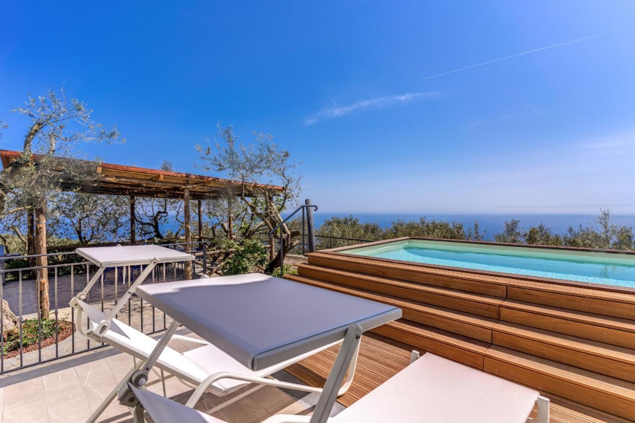 Villa Rusinella Minimalist Retreat With Sea Views Massa Lubrense Exteriör bild
