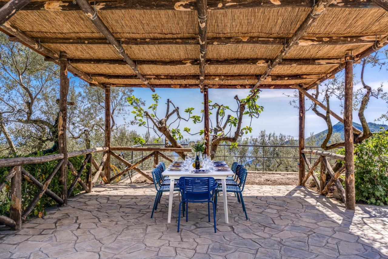 Villa Rusinella Minimalist Retreat With Sea Views Massa Lubrense Exteriör bild
